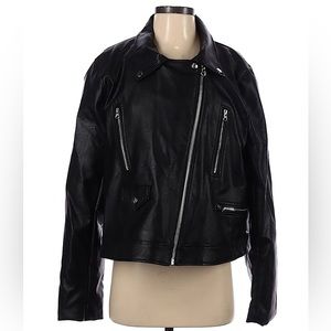 Black Faux Leather Jacket